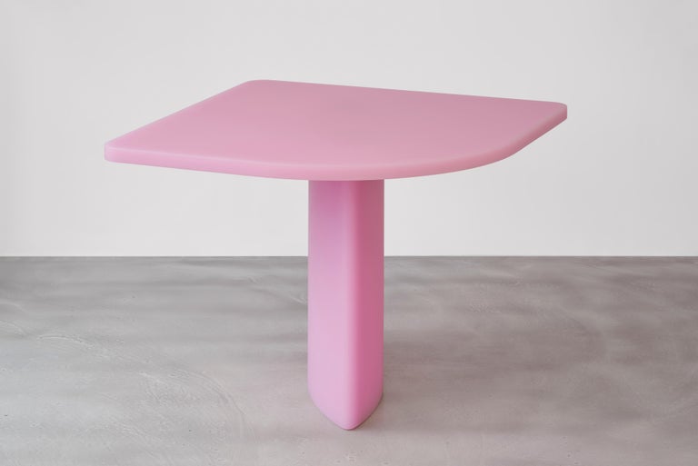 Contemporary Resin Table by Sabine Marcelis, matte, honeysuckle In New Condition For Sale In Copenhagen, DK