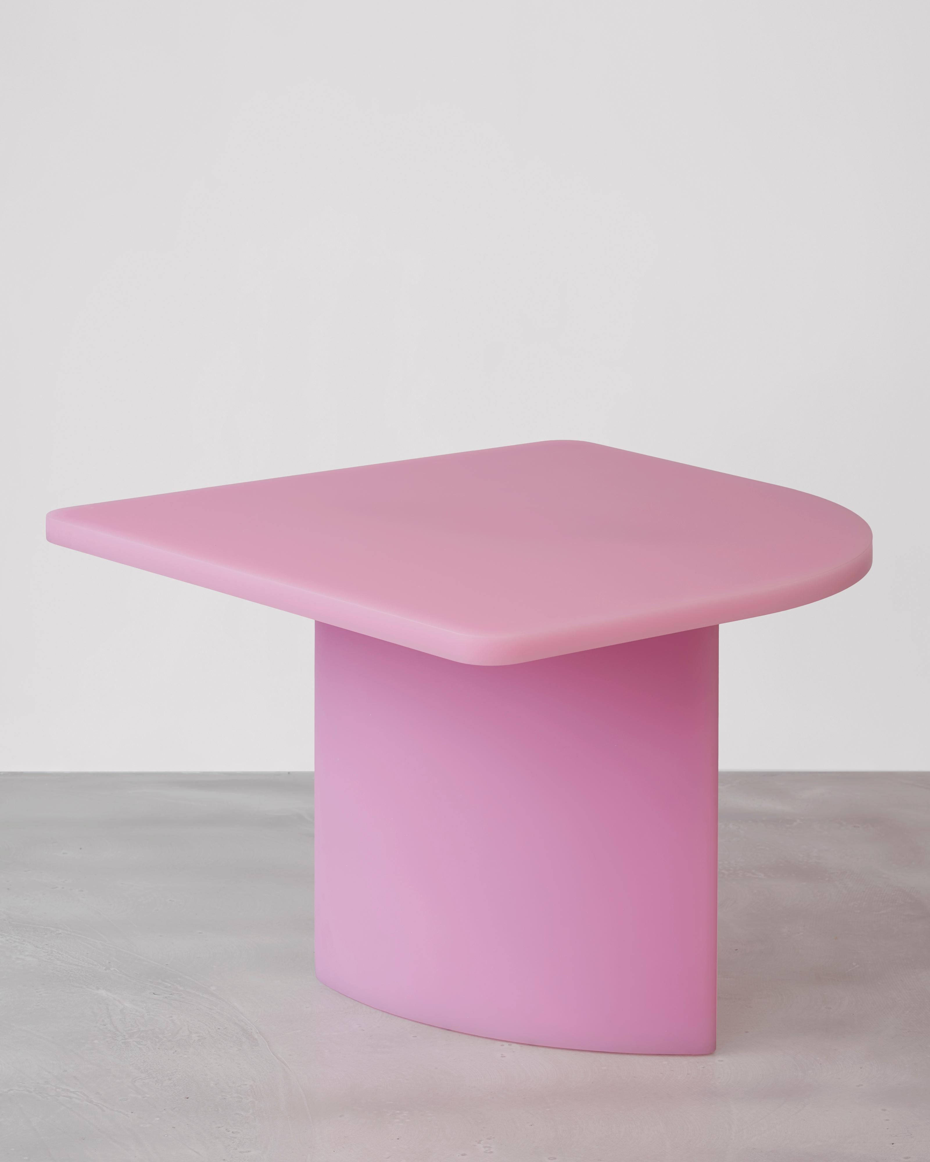 Dutch Contemporary Resin Table by Sabine Marcelis, matte, honeysuckle For Sale
