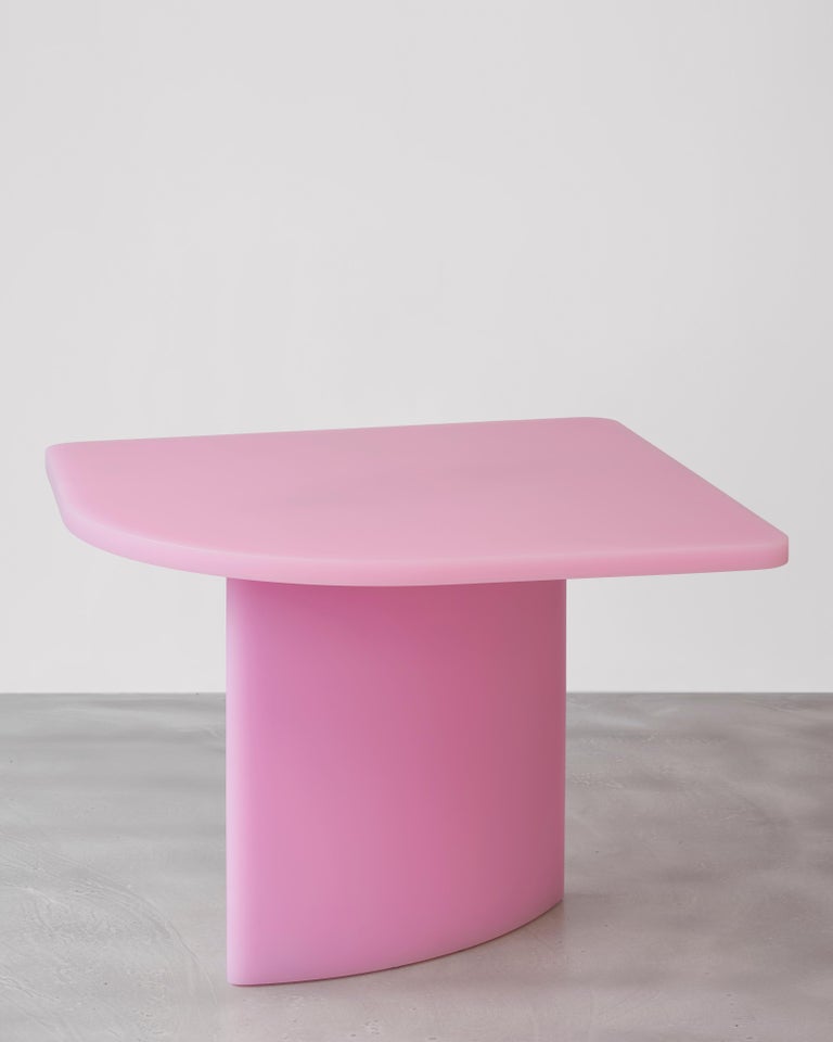 Contemporary Resin Table by Sabine Marcelis, matte, honeysuckle For Sale 3