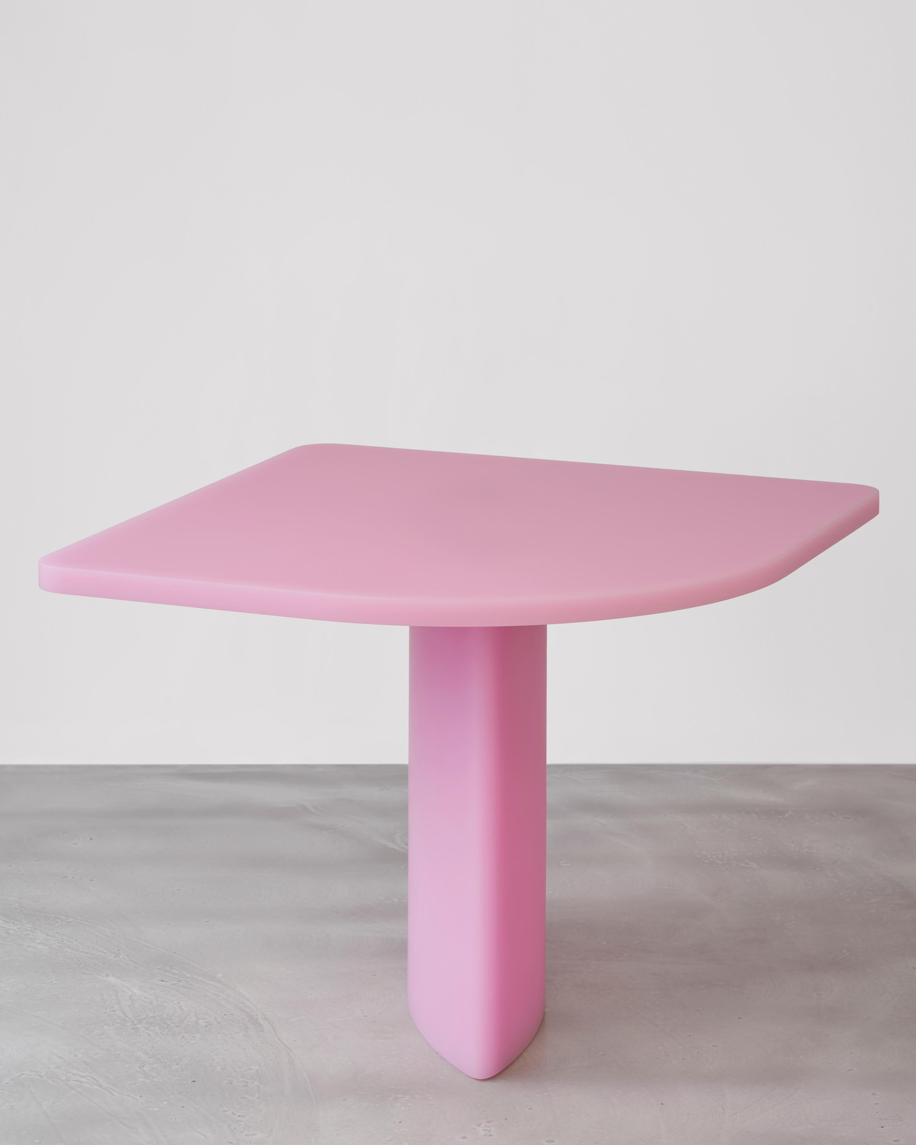 Contemporary Resin Table by Sabine Marcelis, matte, honeysuckle For Sale 1