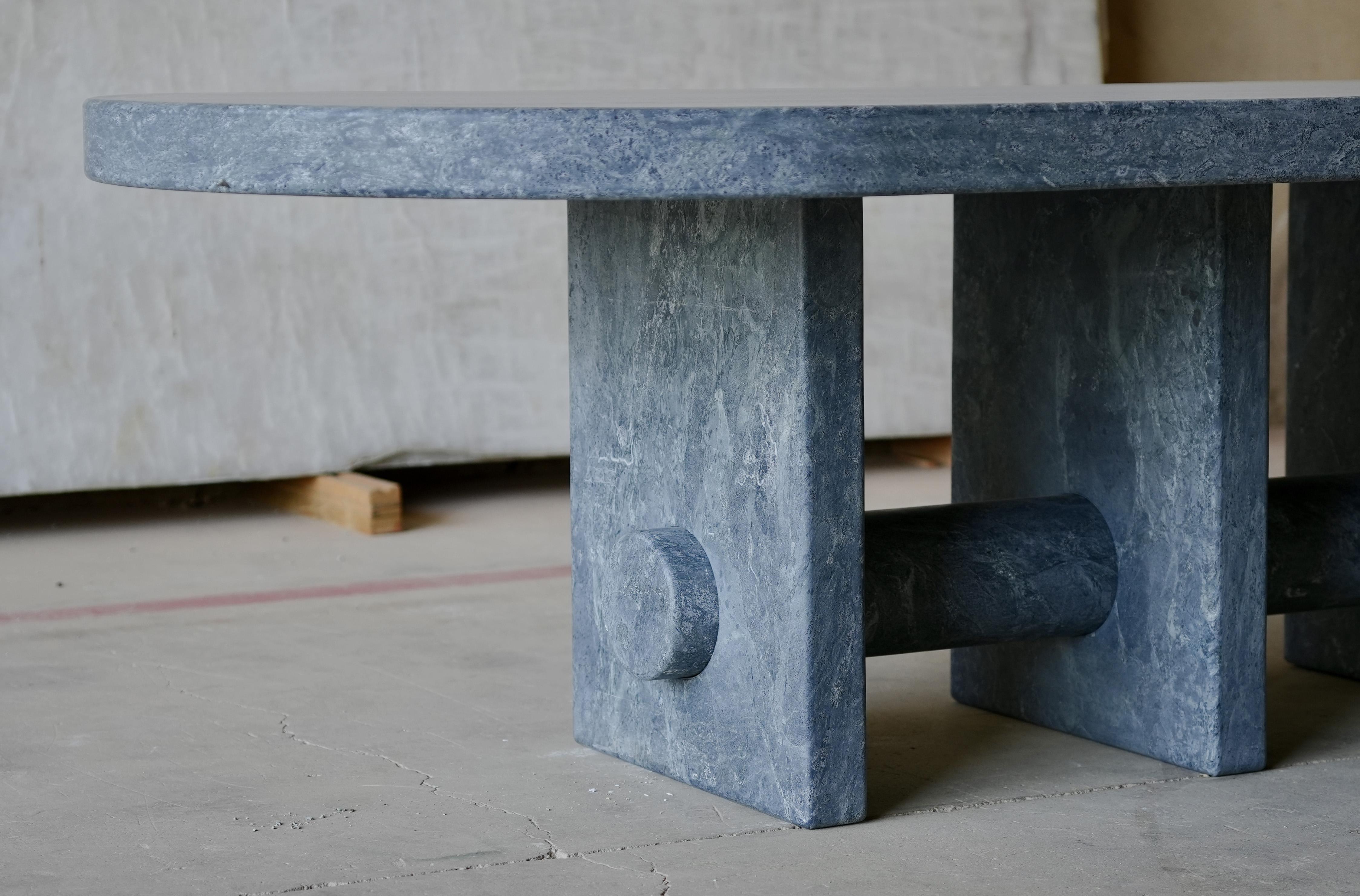 Stéatite Table de salle à manger Relevo en pierre ollaire, Giorgio Bonaguro en vente