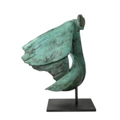Aufsteigende Bronze-Skulptur
