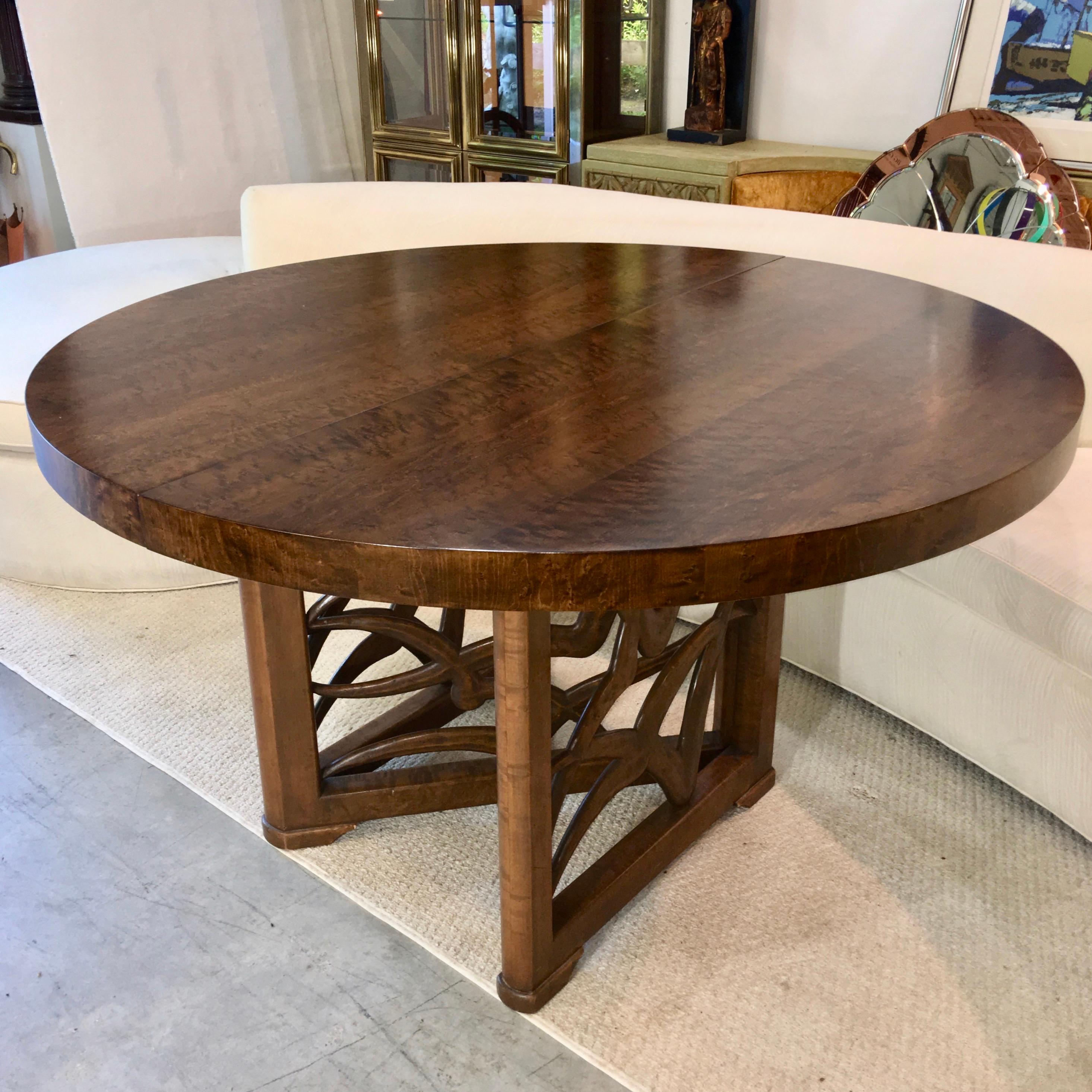 Veneer Soaring Seagulls Dining Table by Adolfo Genovese For Sale