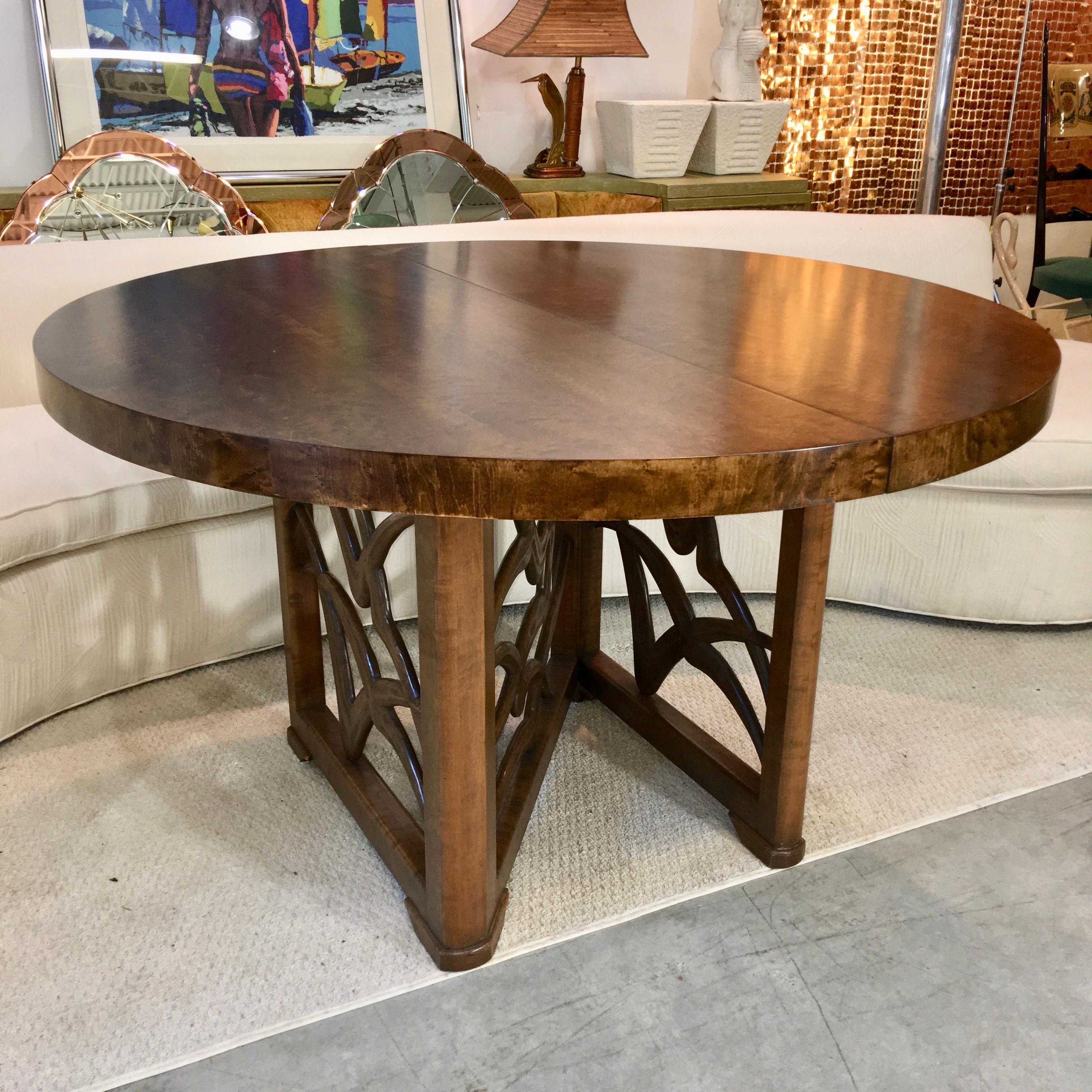 Veneer Soaring Seagulls Dining Table by Adolfo Genovese For Sale