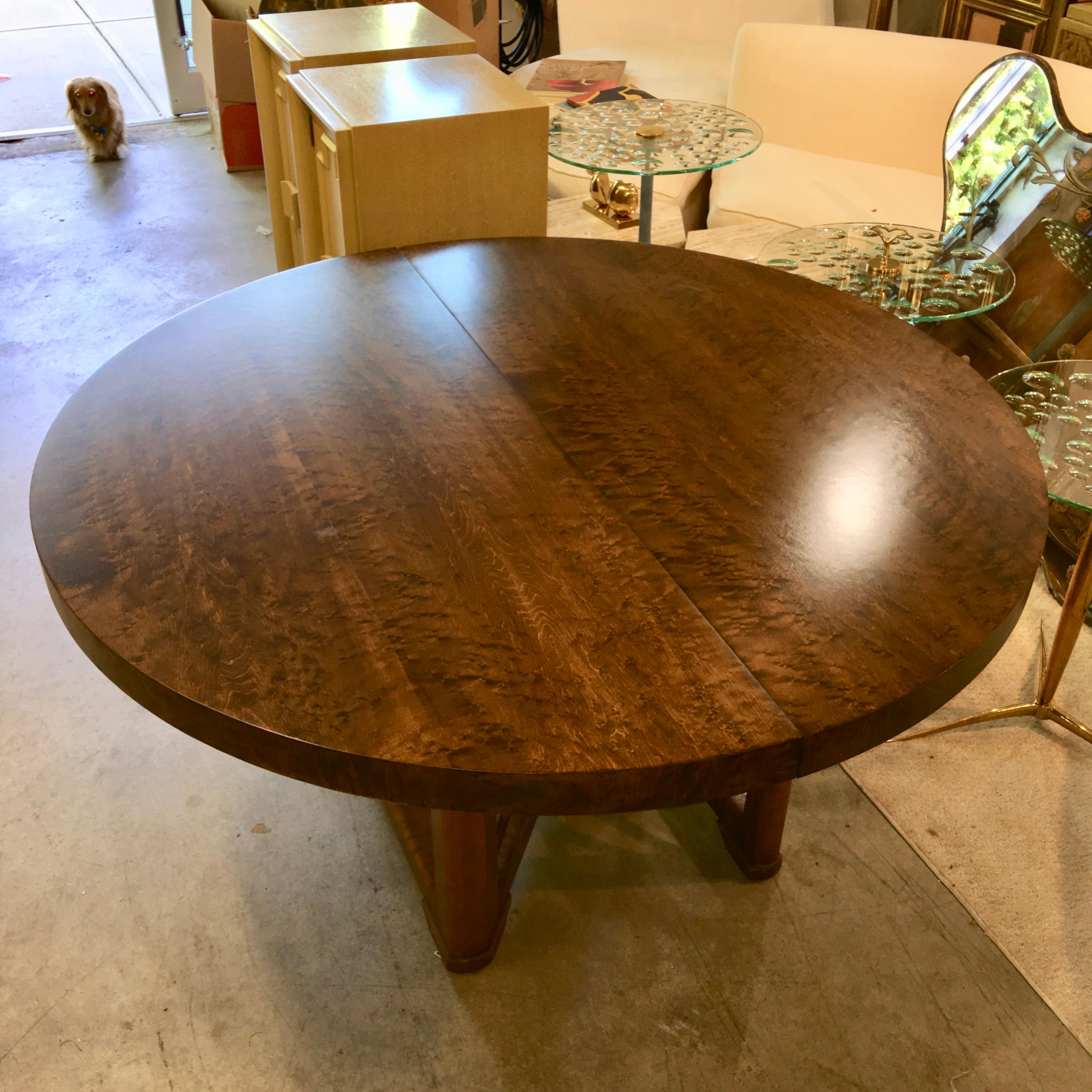 Walnut Soaring Seagulls Dining Table by Adolfo Genovese For Sale