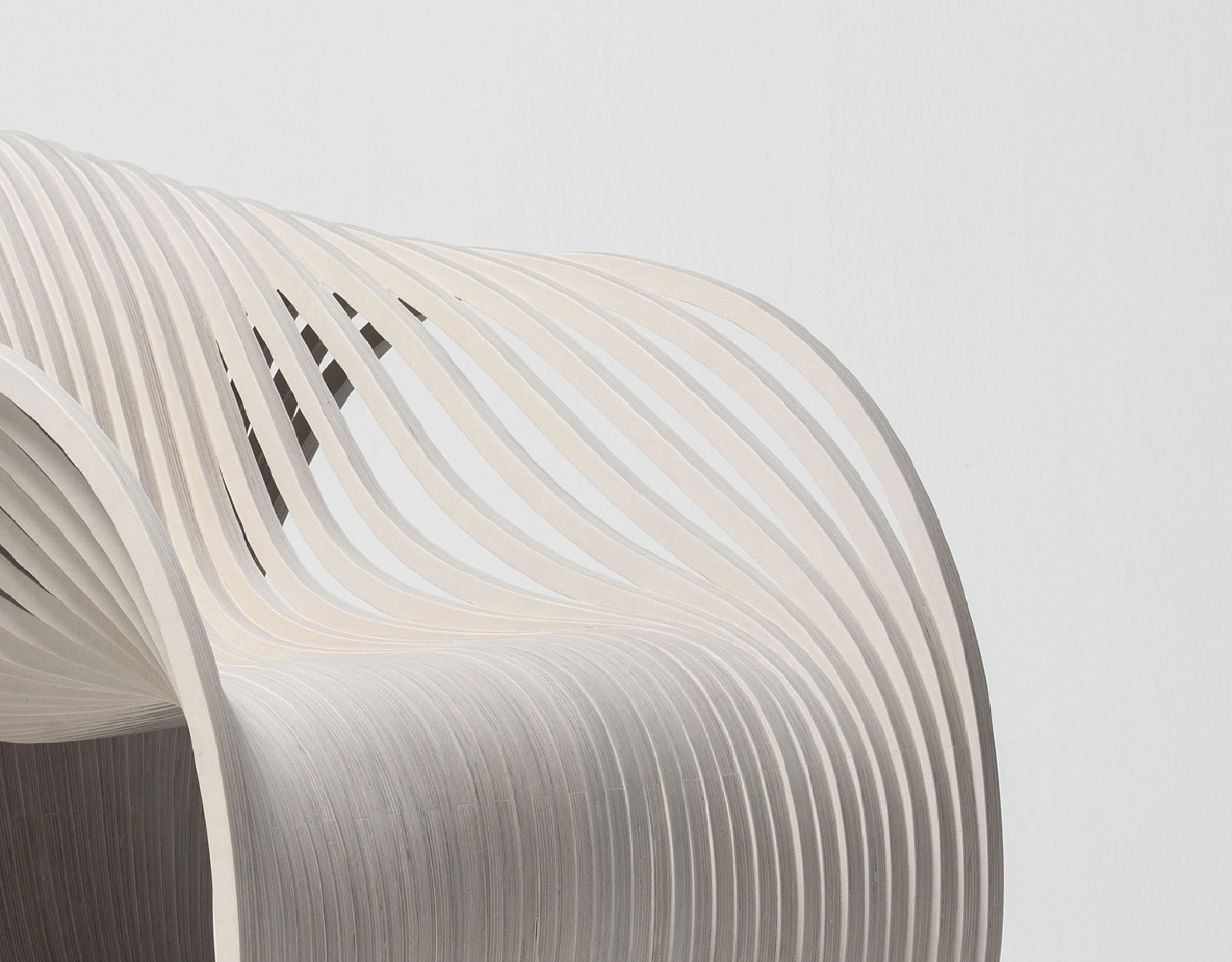Guatemalan Soave Rocking by Piegatto, a Sculptural Contemporary Rest Chair For Sale