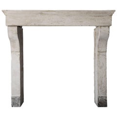 Sober Elegant Antique Fireplace from the 19th Century