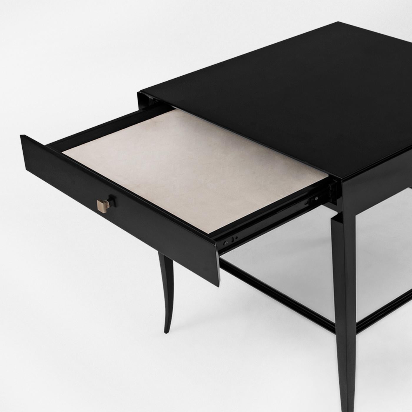 Contemporary Sober Nightstand or Side Table For Sale