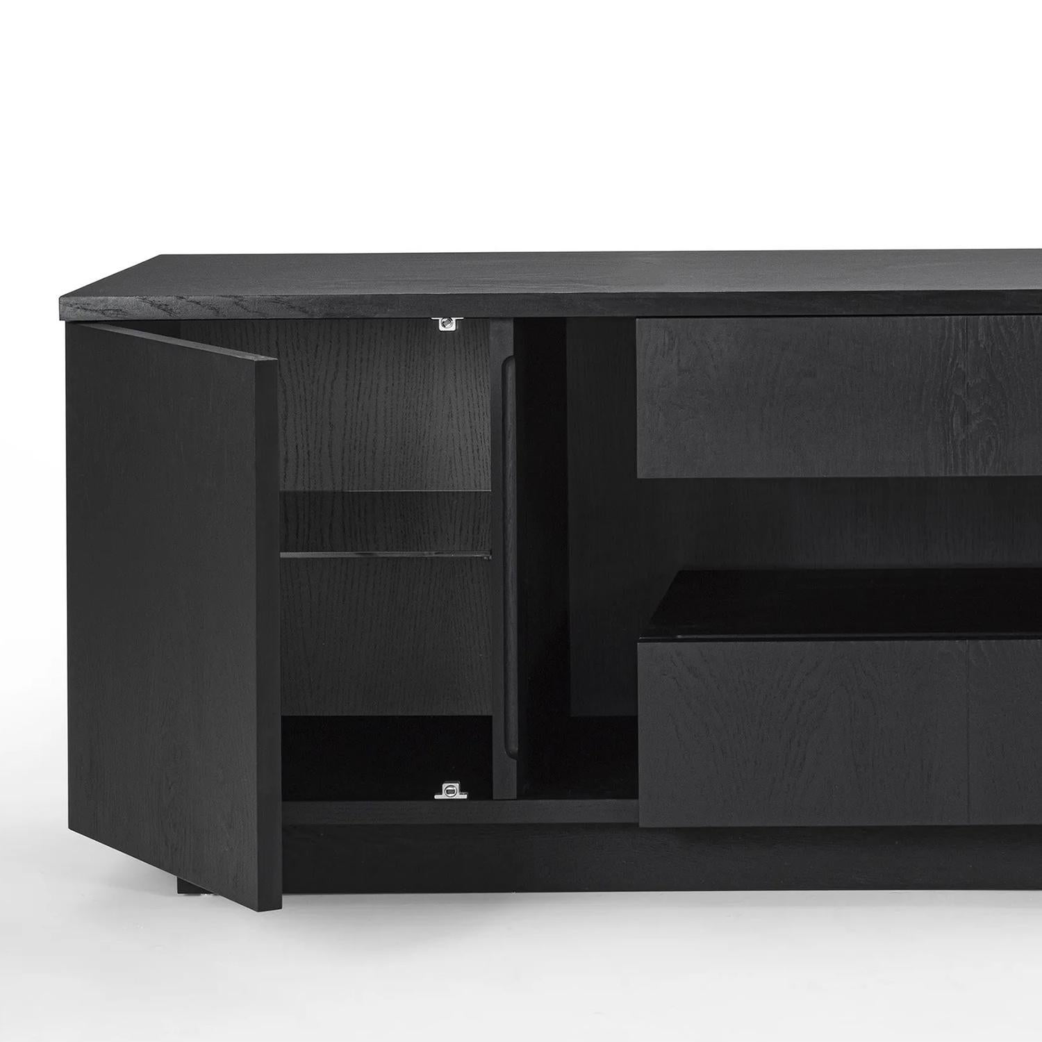 Italian Sober Oak Sideboard For Sale