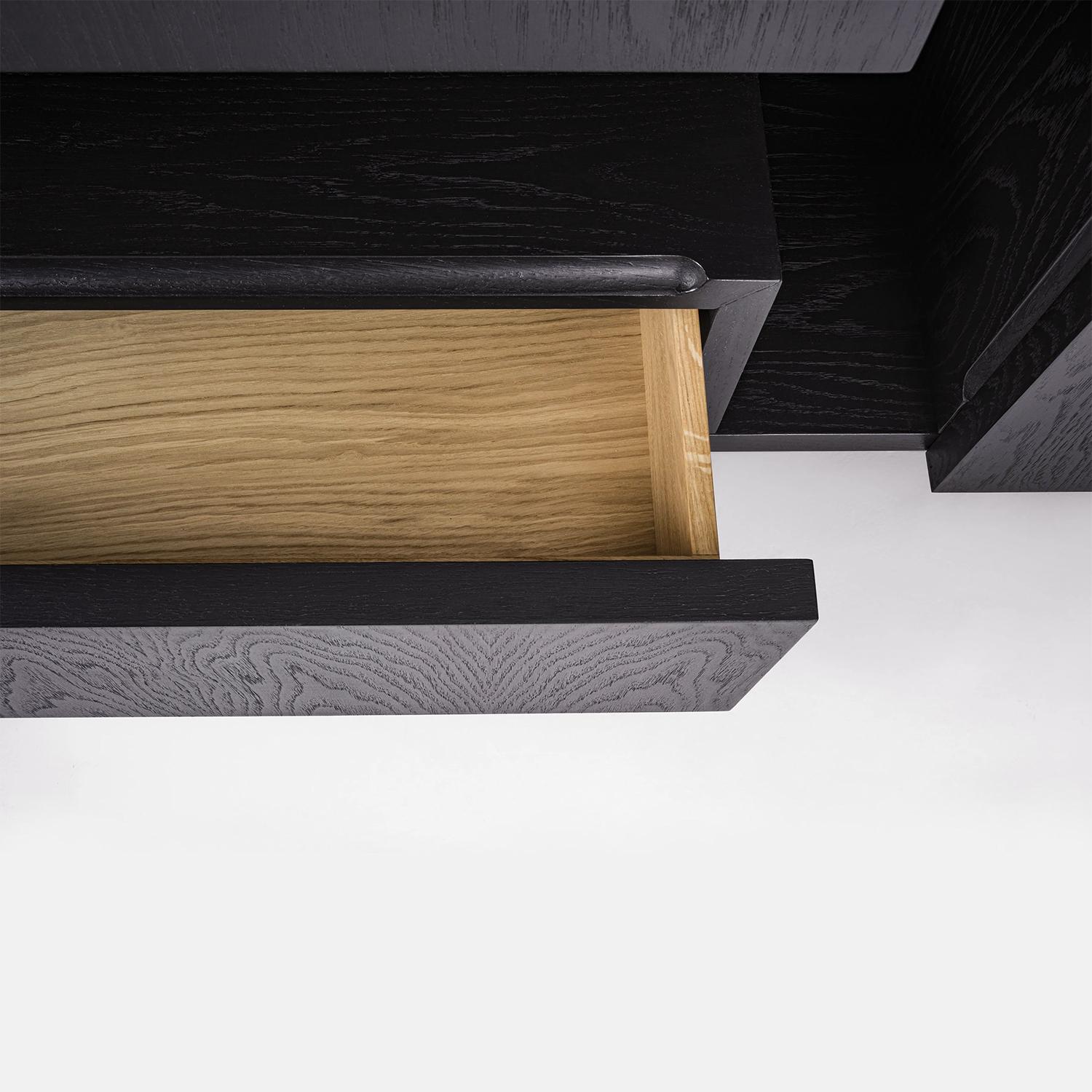 Sober Oak Sideboard In New Condition For Sale In Paris, FR