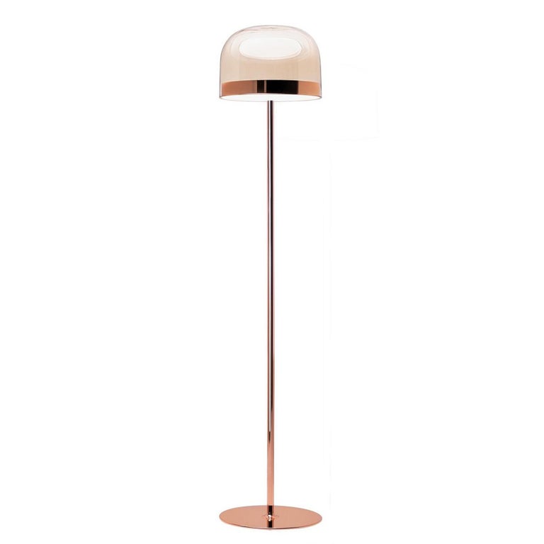 Contemporary Sober Shade Floor Lamp For Sale