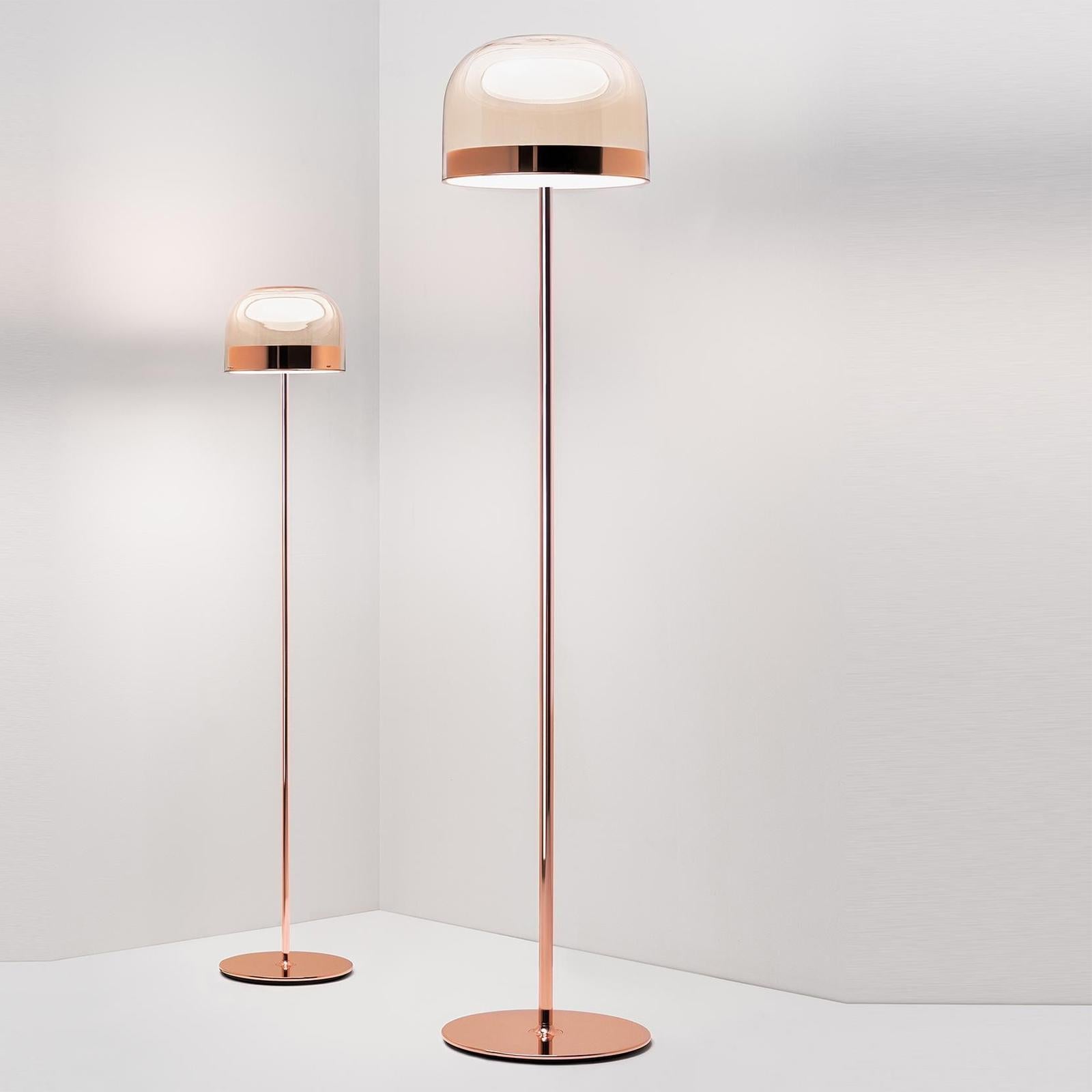 Contemporary Sober Shade Floor Lamp For Sale