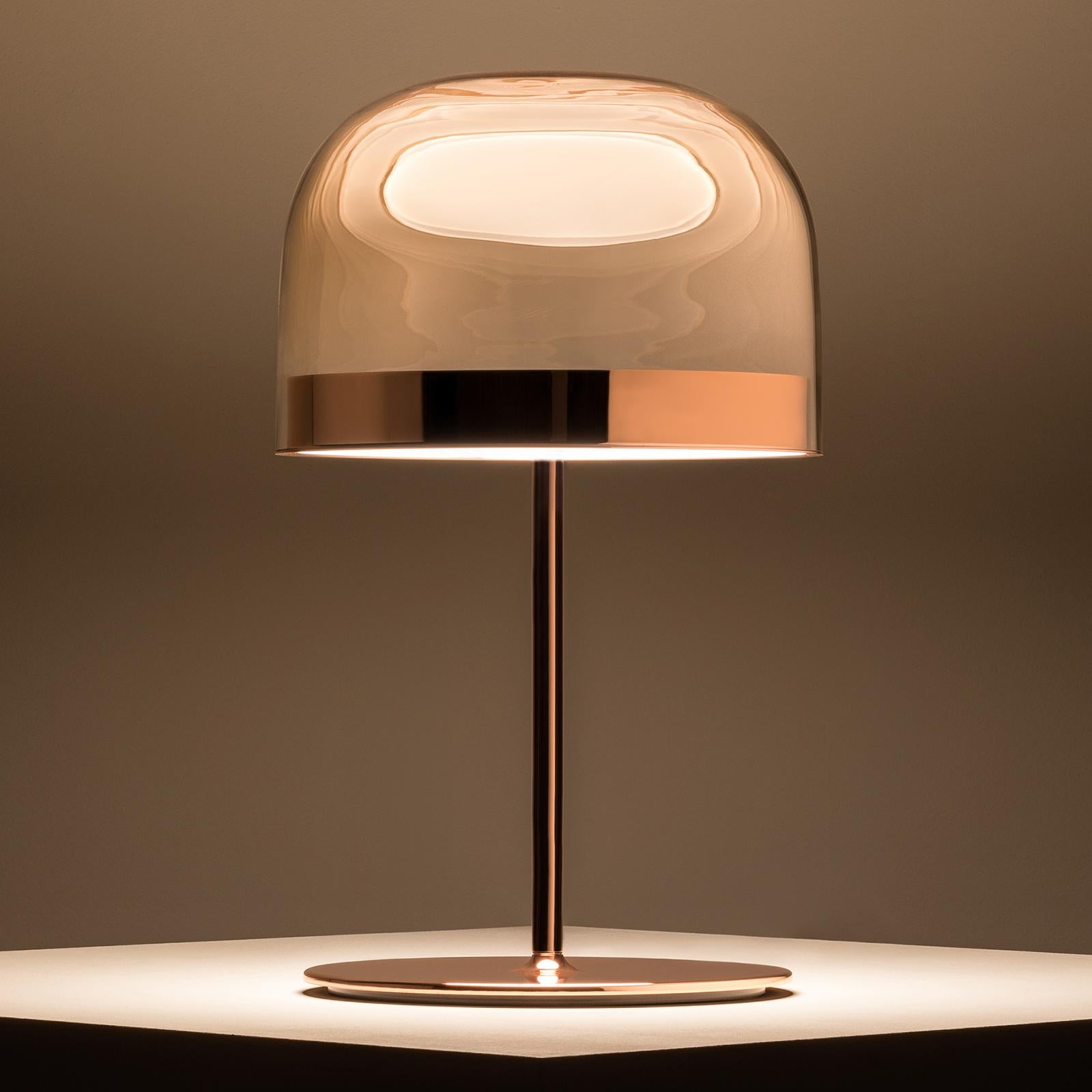 Metal Sober Shade Table Lamp For Sale