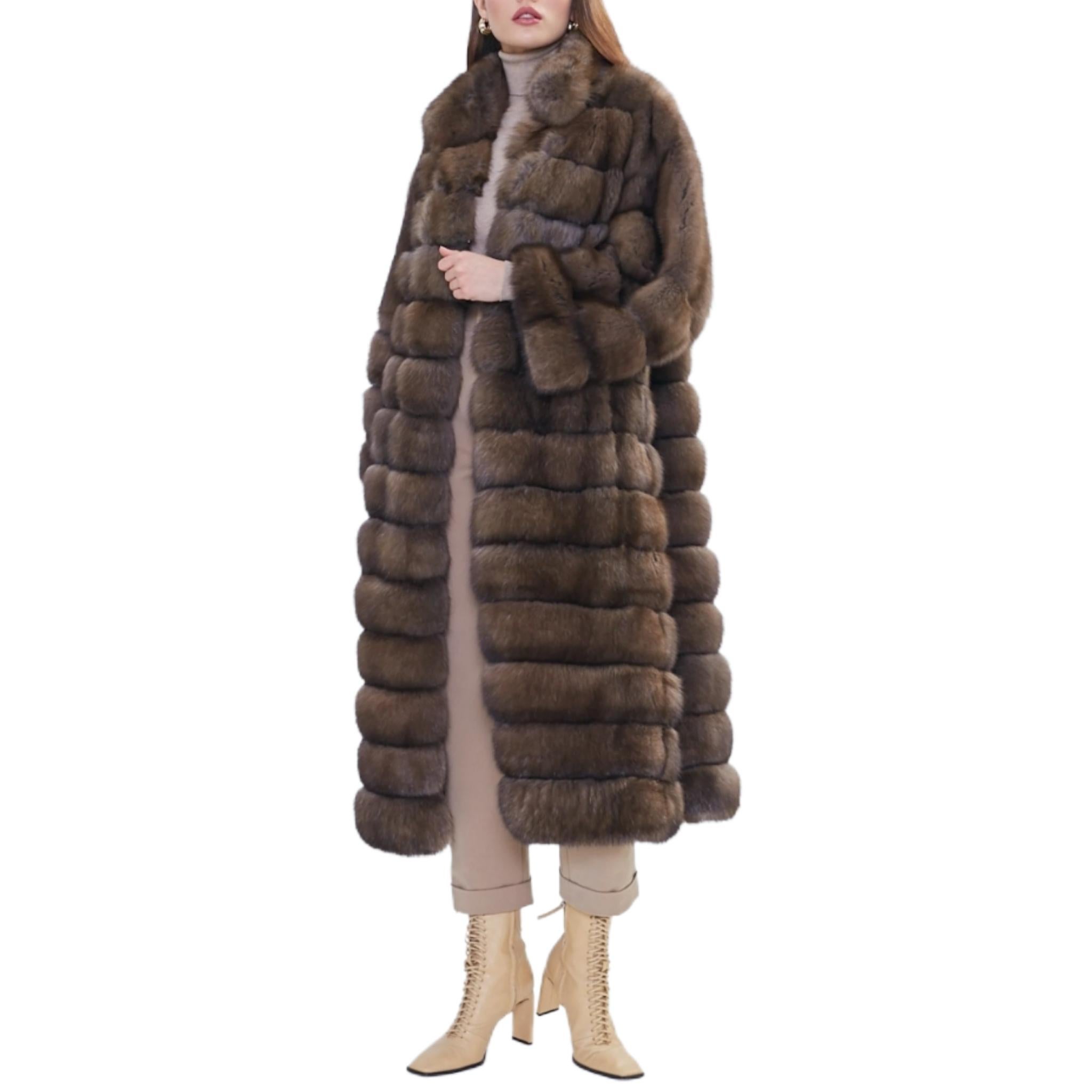 DESCRIPTION DU PRODUIT :

Sobol - Veste en zibeline russe surdimensionnée XL 18-20
Condit : Brand New

Fermeture : crochet allemand

Couleur : chocolat brun foncé

Matière : Zibeline russe certifiée Sobol

Type de vêtement : Coates

Manches :