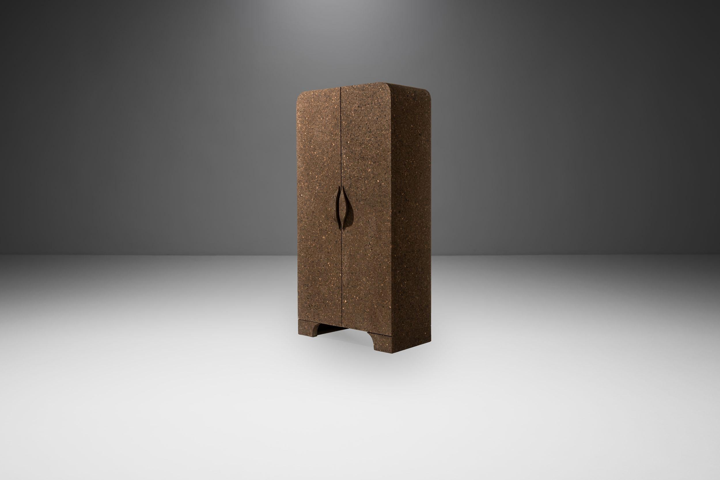 Made in limited edition of 150, this cabinet is part of the exclusive Sobreiro Collection of cork furniture designed by the Campana Brothers. 

The Brazilian designers brought a sculptural whimsy to the lightweight, sustainable material of cork,