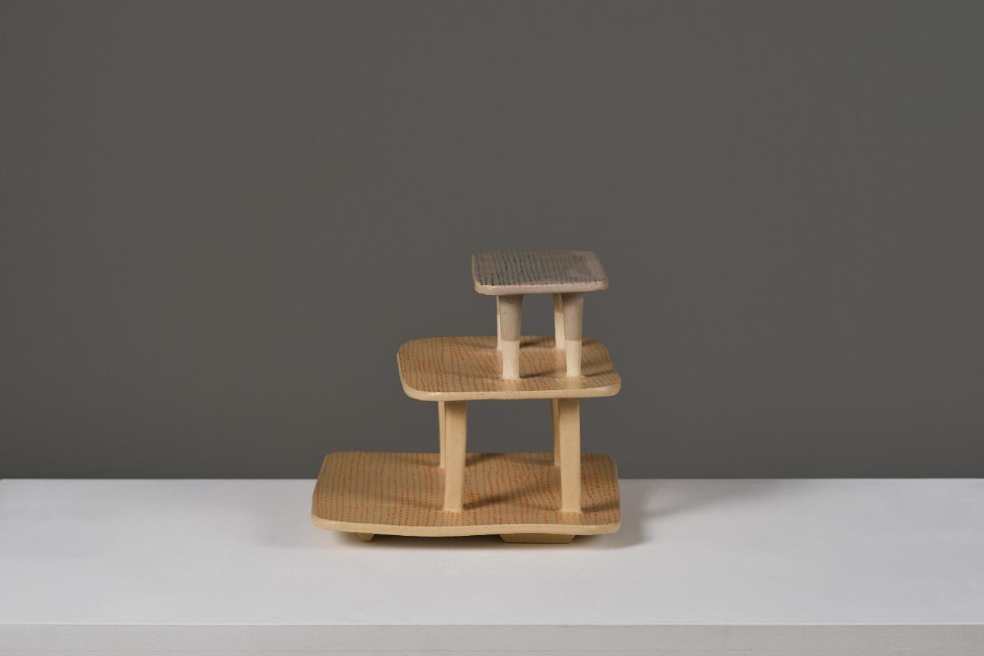 Vernissé Centre de table en argile, artisanal Sobretaula #2 de Rosa Cortiella en vente