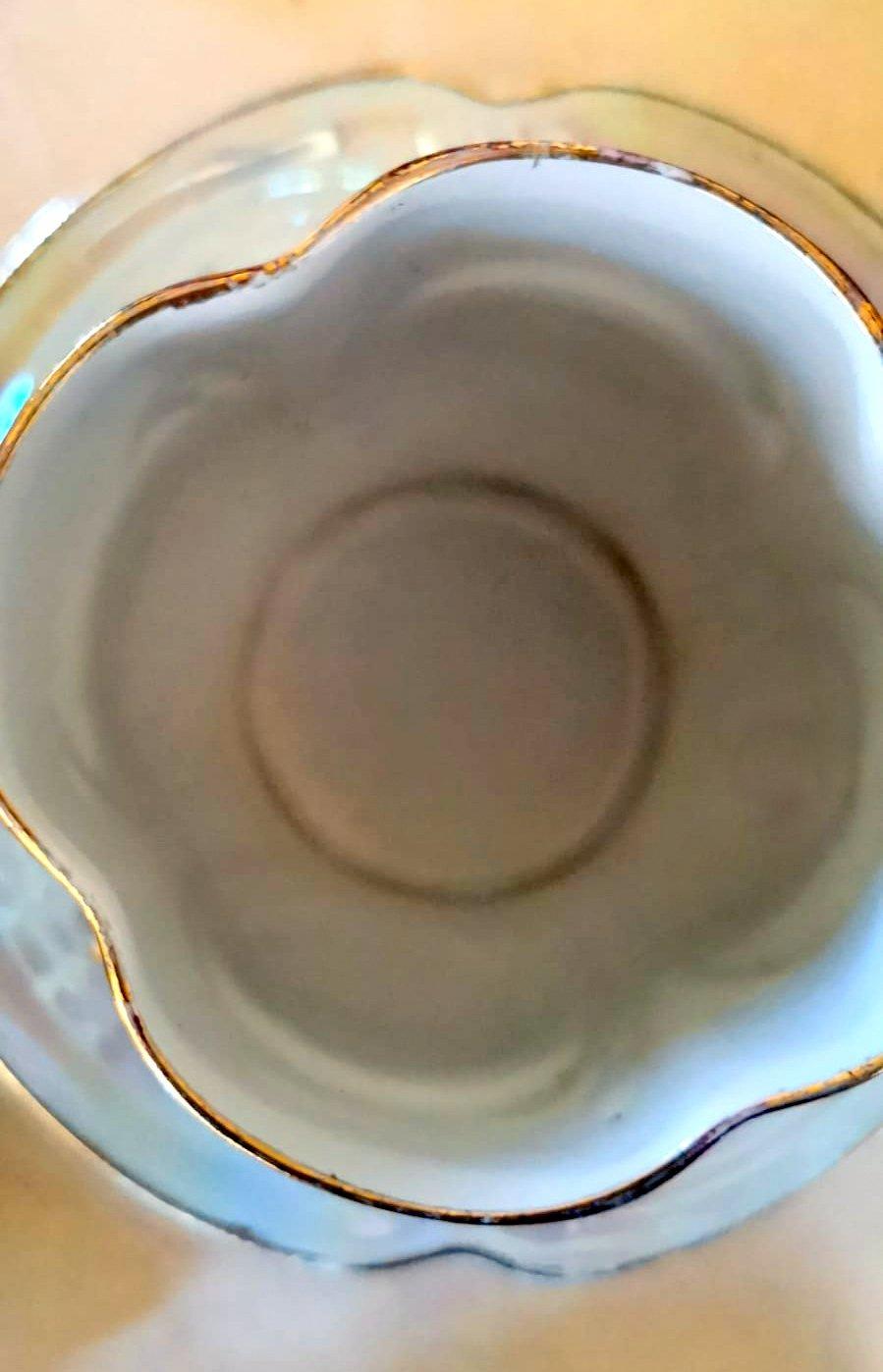 Società Ceramica Italiana Di Laveno G. Andloviz Six Tea Cups and Saucer Service For Sale 1