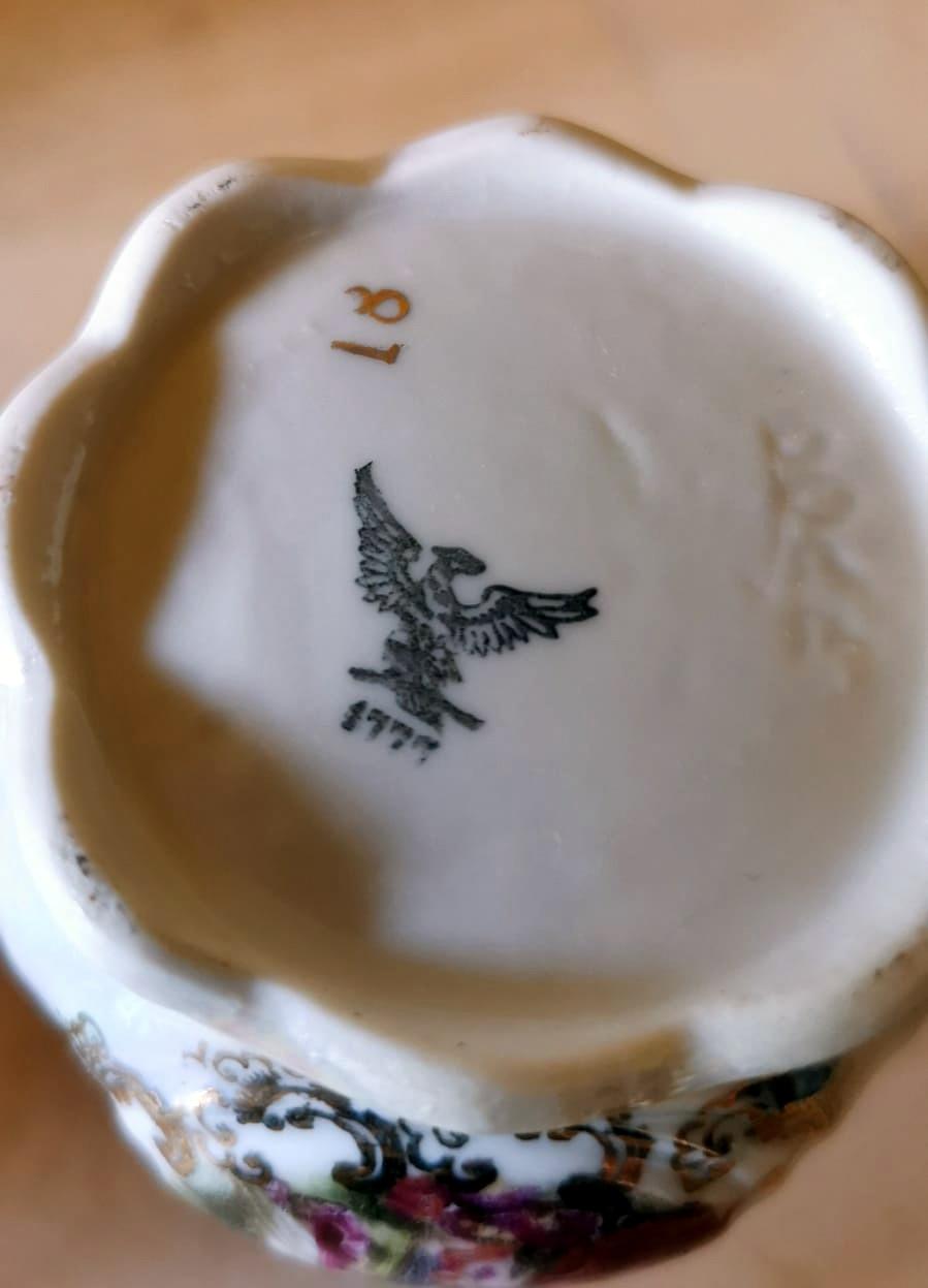Società Ceramica Italiana Di Laveno G. Andloviz Six Tea Cups and Saucer Service For Sale 2