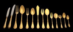 Societe Parisienne d'Orfevrerie (Odiot) - 184pc. French Vermeil Flatware Set