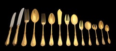 Societe Parisienne d'Orfevrerie (Odiot) - 184pc. French Vermeil Flatware Set