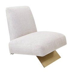 Chaise « Socle » en laiton