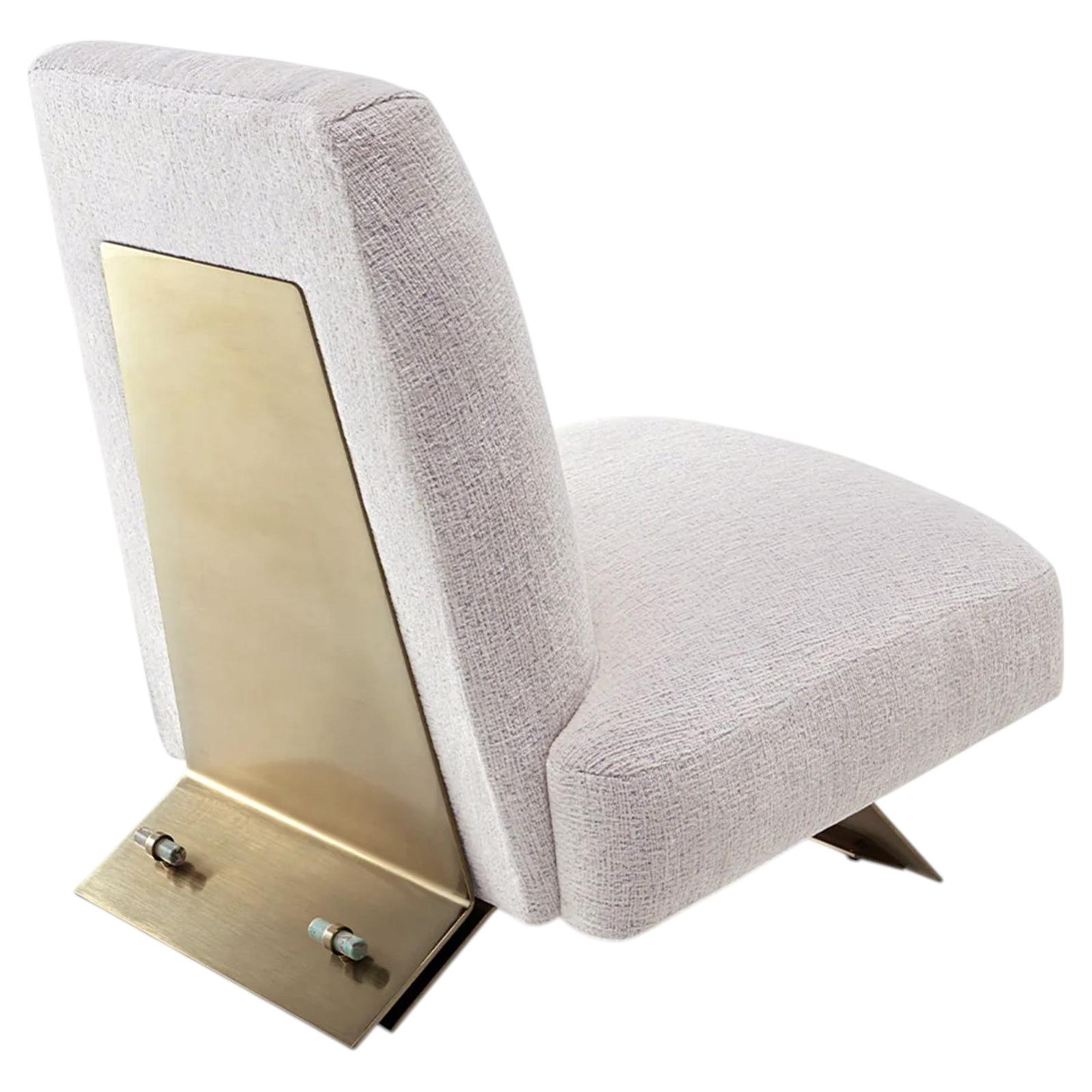 Socle Brass Chair For Sale