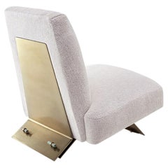 Chaise « Socle » en laiton