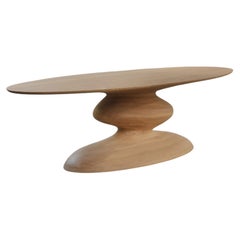 Socle Dining Room Oval Table No23, White Oak Wood by NONO