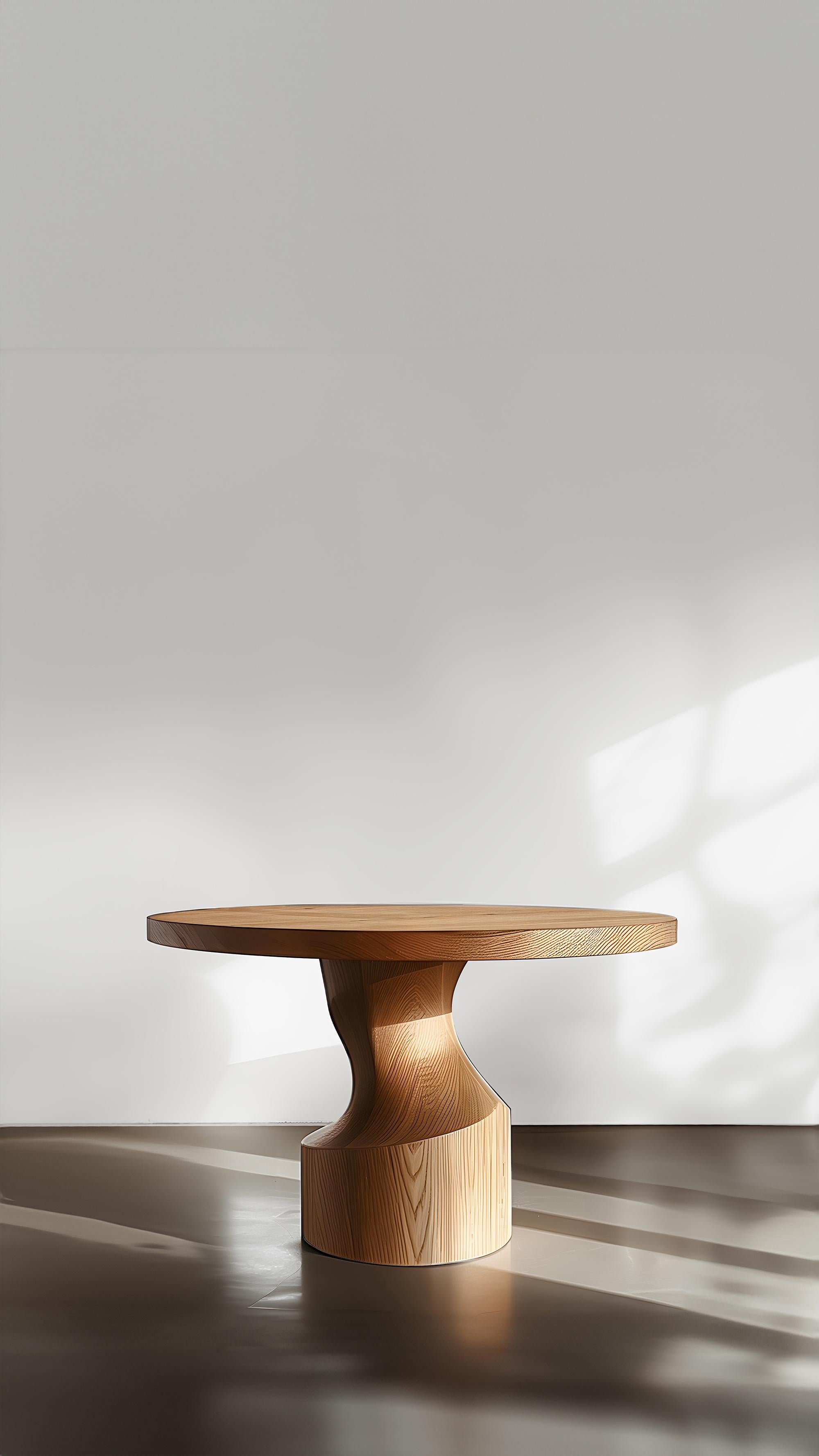 Hand-Crafted Socle No08, Conference Tables by NONO, Solid Wood Symmetry For Sale