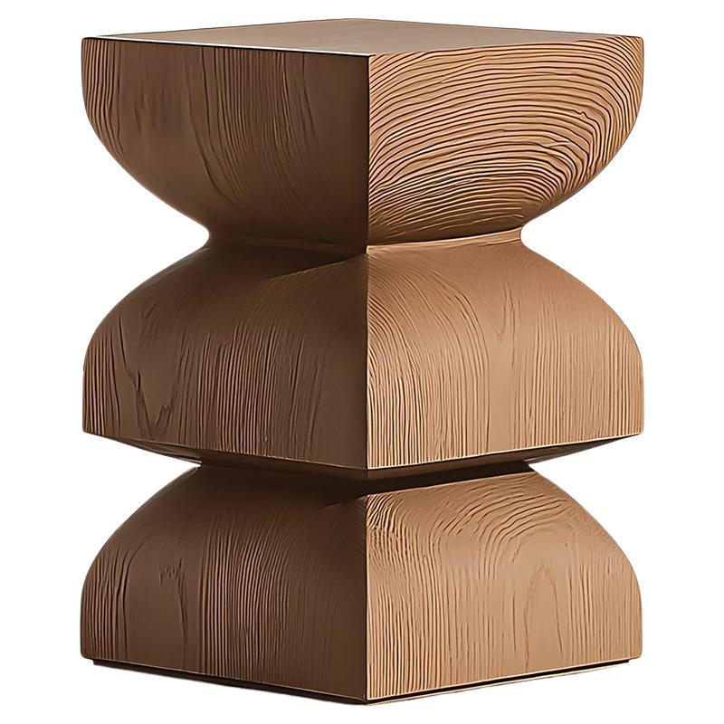 Socle No109 Stool in Solid Wood, Contemporary Furniture by NONO For Sale