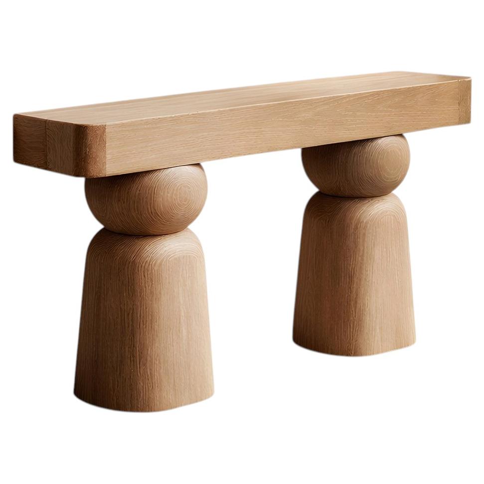 Socle No11 Sofa Table by NONO in Solid Wood
