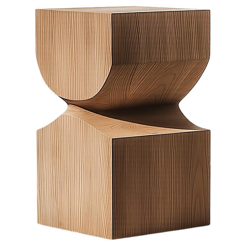 Socle No111 Nightstand, Modern Wooden Furniture by NONO For Sale