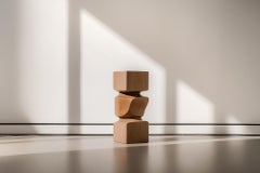 Socle No113 Side Table, Contemporary Wooden Piece by NONO