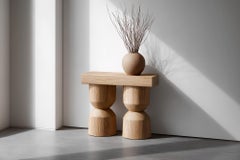Socle No15 Sculptural Table by NONO in Solid Wood