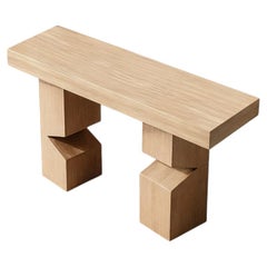 Socle No19 Accent Table by NONO in Solid Wood
