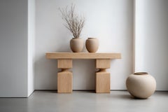 Socle No25 Sofa Table by NONO in Solid Wood