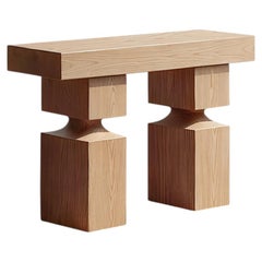 Socle No25 Sofa Table by NONO in Solid Wood