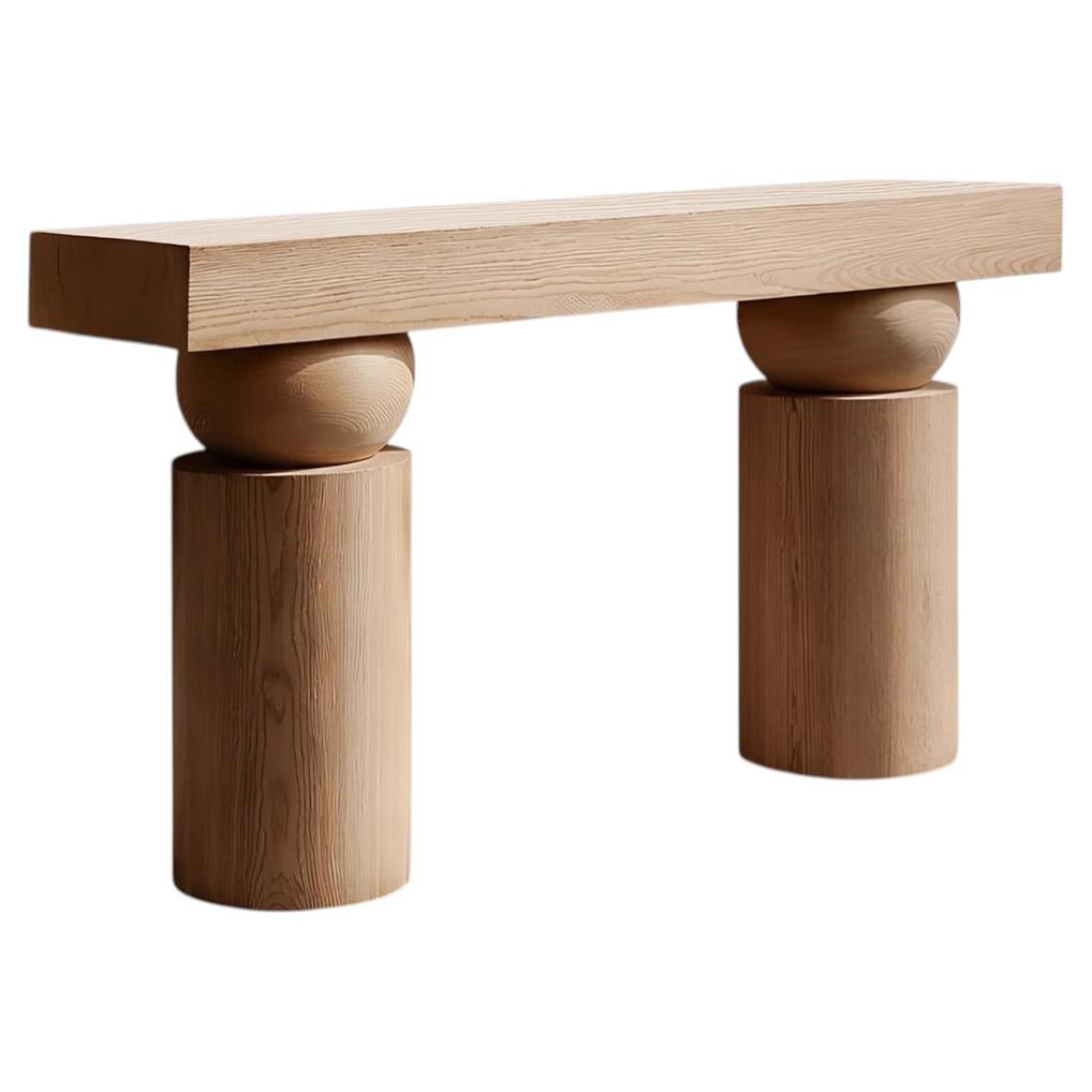 Socle No3 Hallway Table by NONO in Solid Wood For Sale