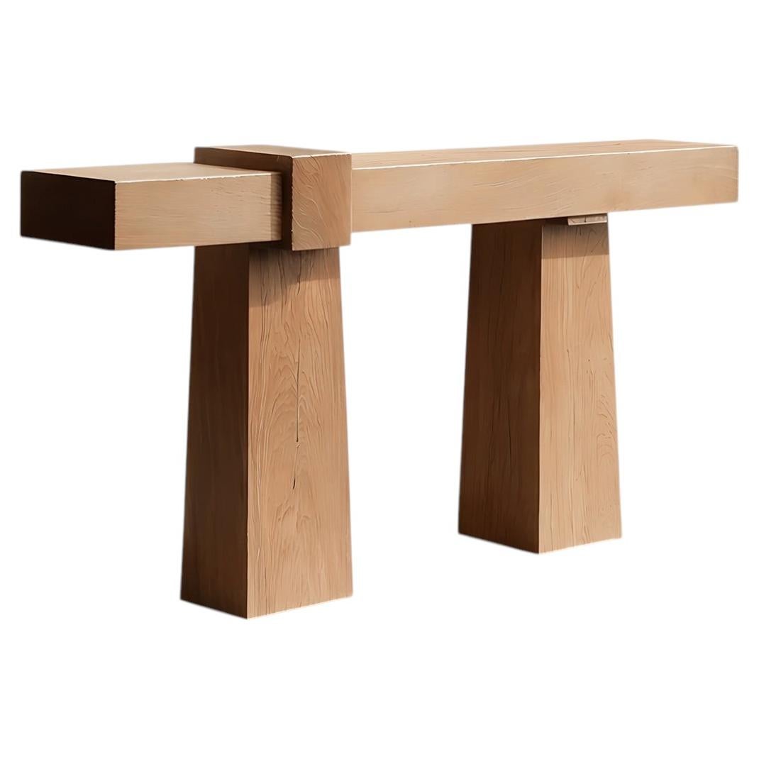 Socle No35 Wall Table by NONO in Solid Wood