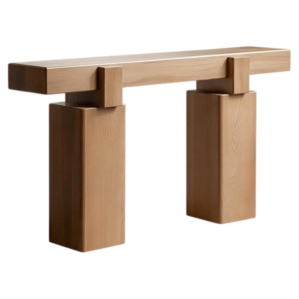 Socle No39 Architectural Console by NONO in Solid Wood