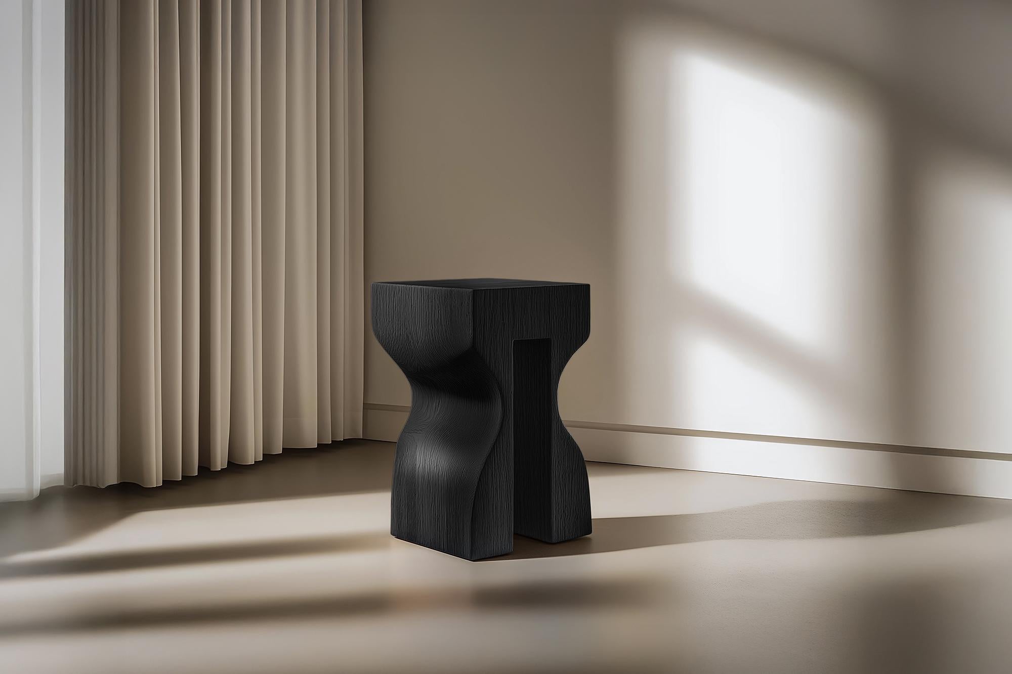 Mexicain Socle No51 Stool, Solid Wood Contemporary Furniture by NONO en vente