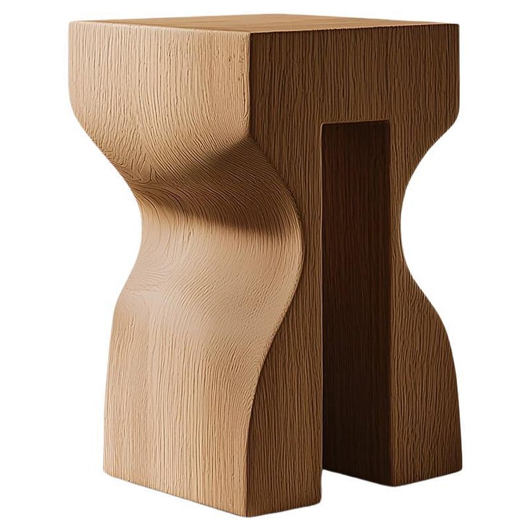 Socle No51 Stool, Solid Wood Contemporary Furniture by NONO For 