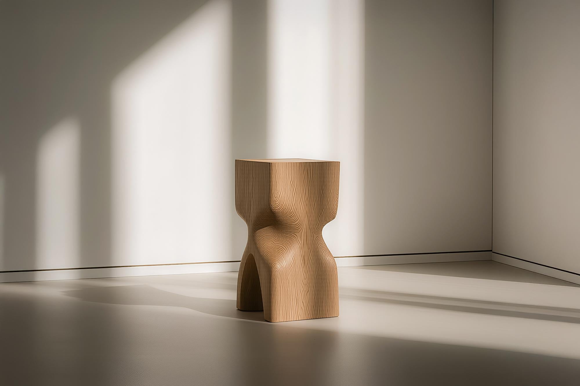 Socle No53 Stool, Solid Wood Contemporary Furniture by NONO

Socle side table, auxiliary table, night stand

Socle is a small solid wood table designed by the NONO design team. Made of solid wood, its elaborated construction serves as a support,