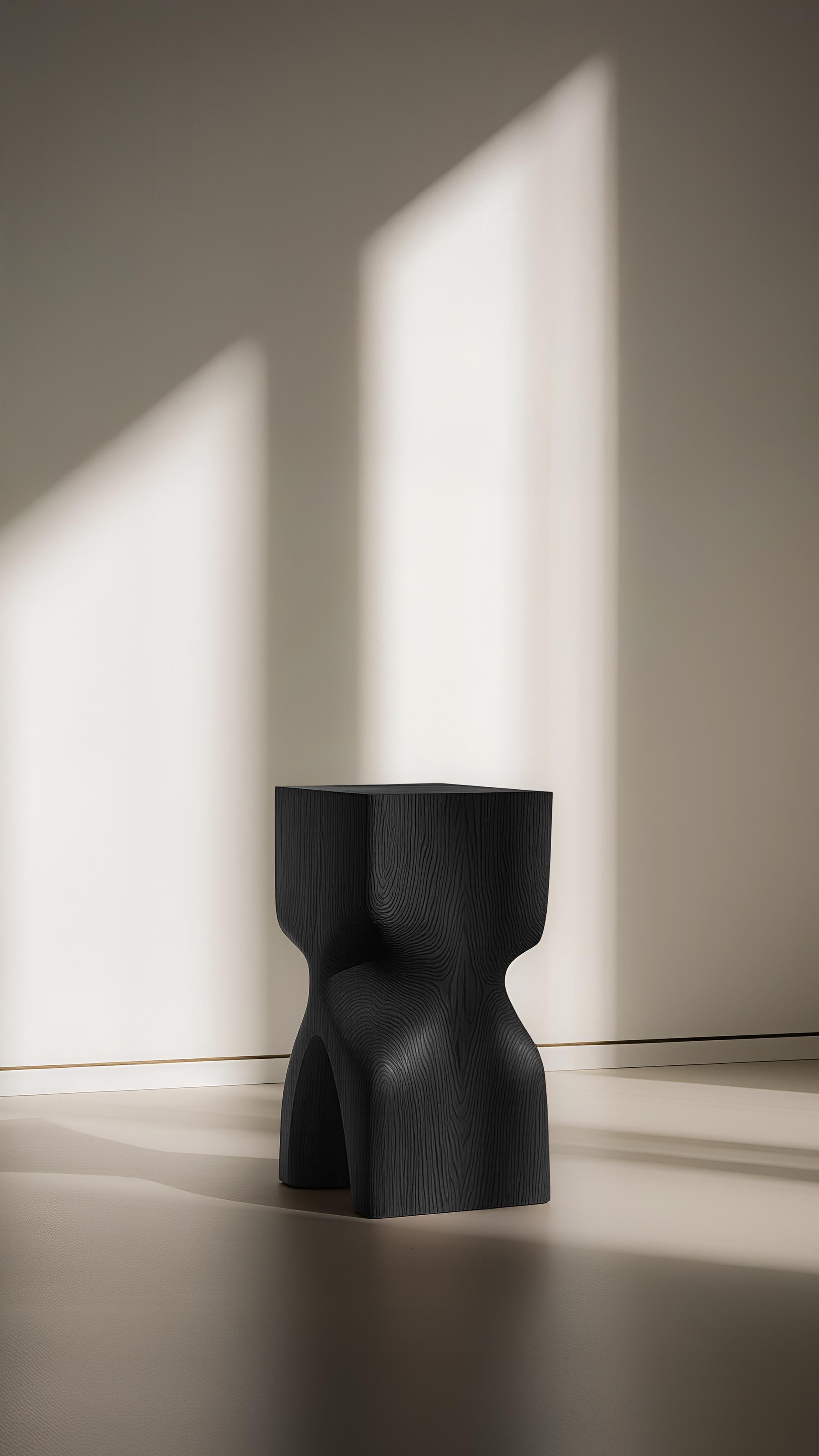 Socle No53 Nightstand, Solid Wood Modern Interior by NONO In New Condition For Sale In Ciudad de México, CDMX