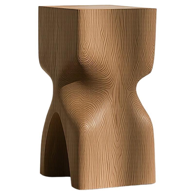 Socle No53 Nightstand, Solid Wood Modern Interior by NONO