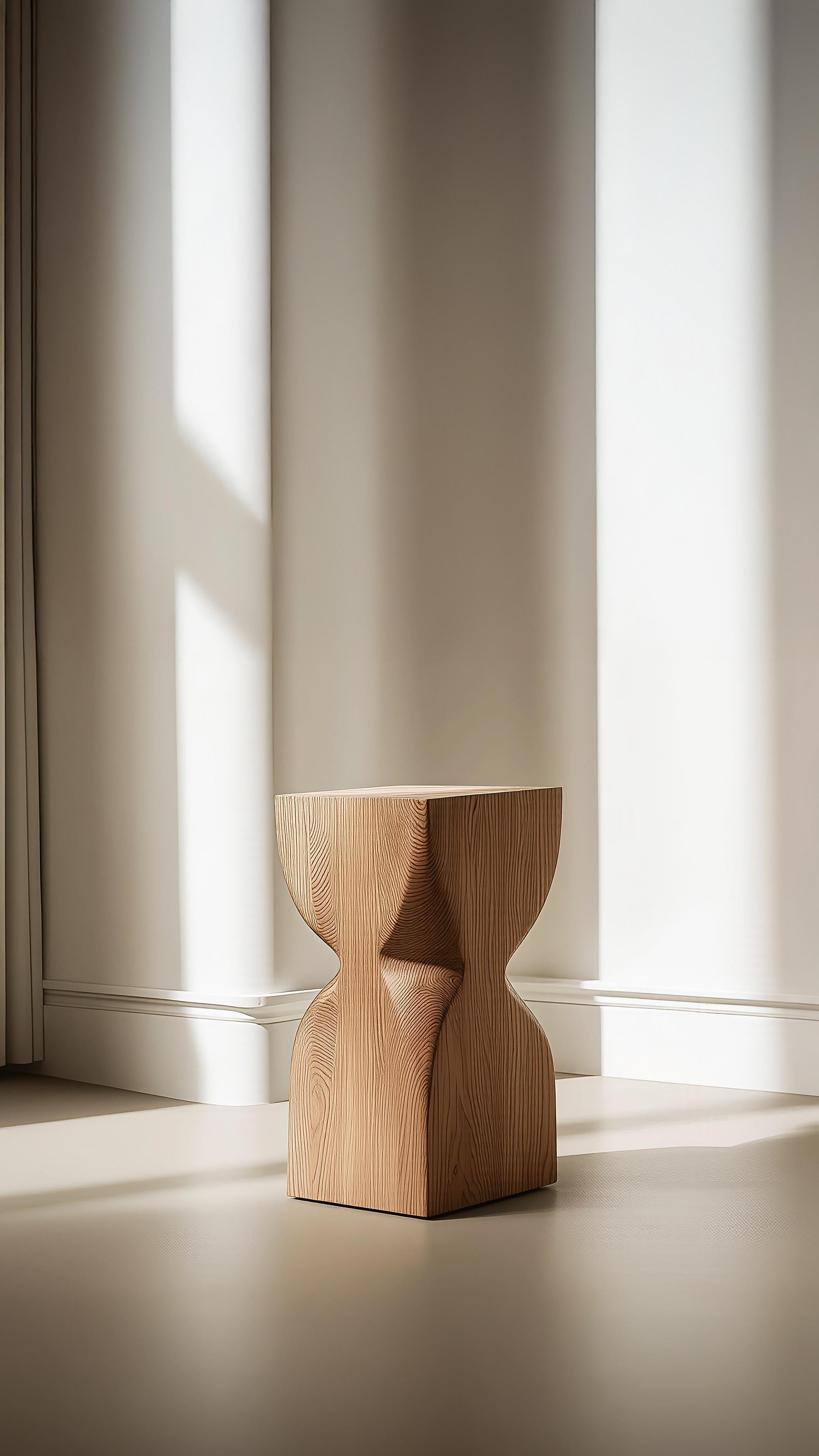 Mid-Century Modern Socle No55 Table d'appoint en bois Mobilier contemporain par NONO en vente