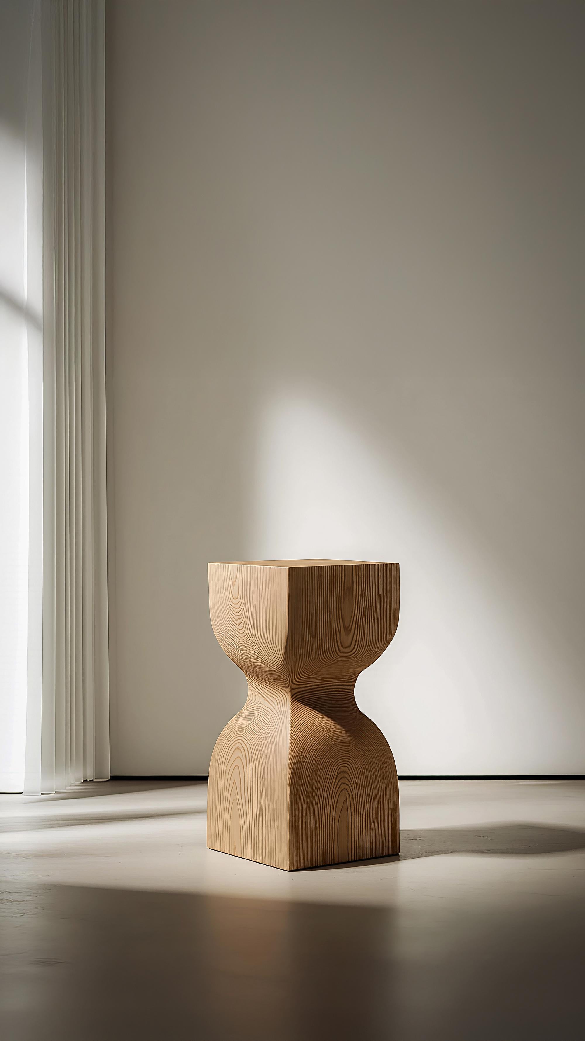 Mid-Century Modern Socle No59 Nightstand, Wooden Interior Design Furniture by NONO For Sale