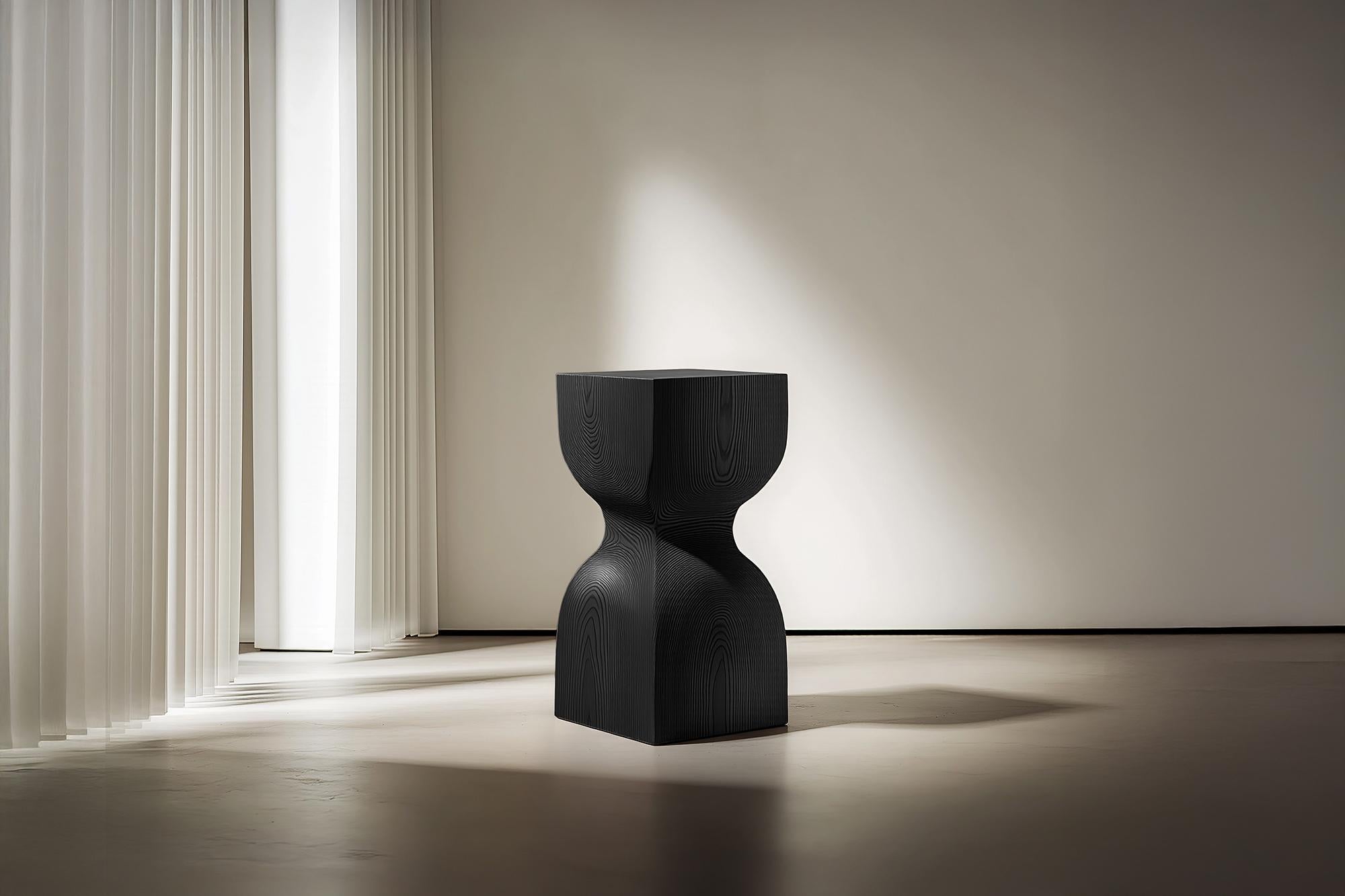 Mexican Socle No59 Nightstand, Wooden Interior Design Furniture by NONO For Sale