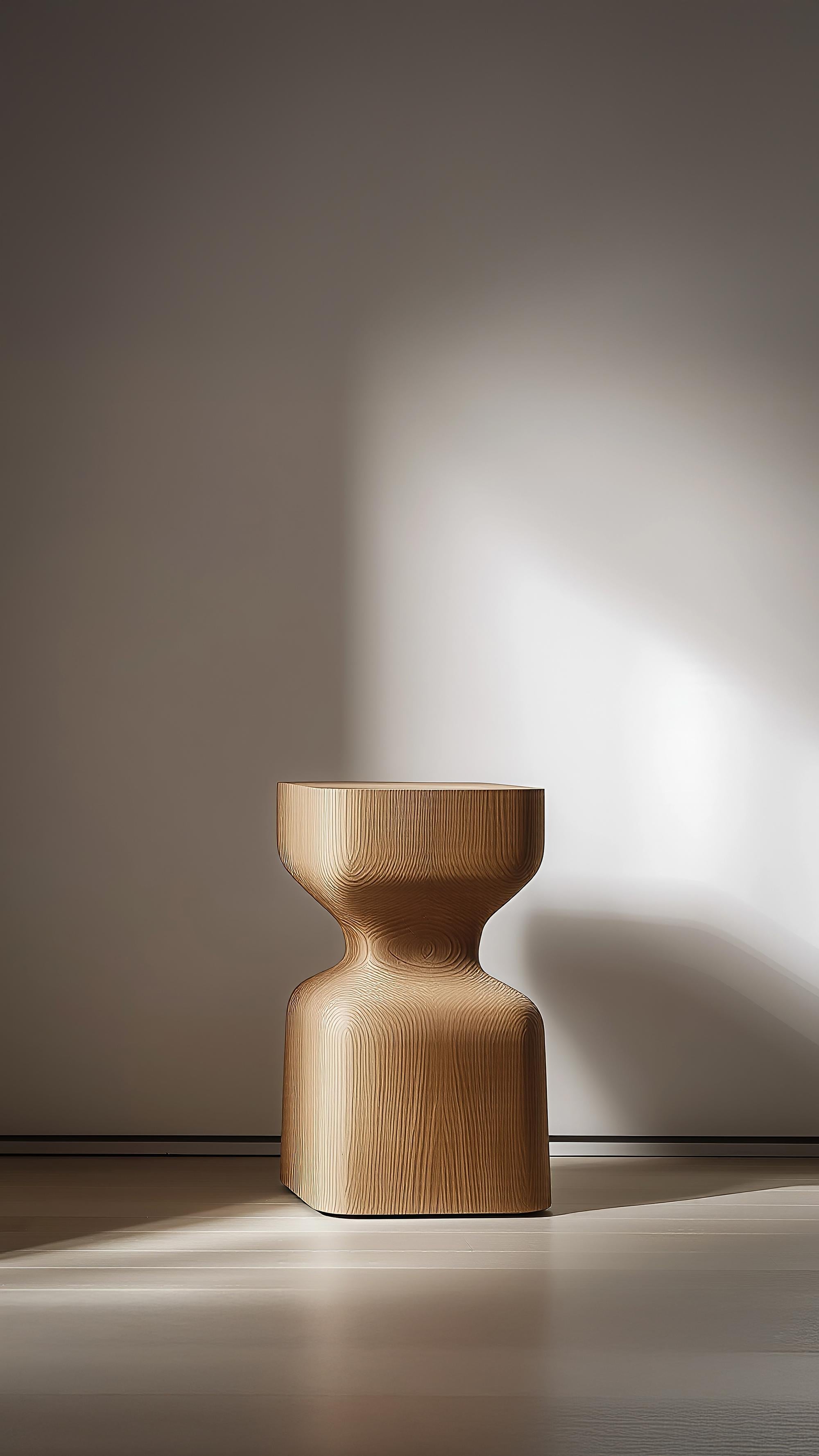 Mid-Century Modern Table d'appoint Socle No64, Mobilier en bois minimal de Joel Escalona en vente