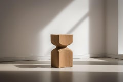 Socle No70 Side Table, Contemporary Wooden Piece by Joel Escalona